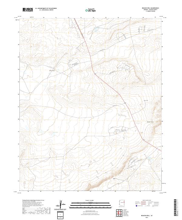 US Topo 7.5-minute map for Beacon Well AZ