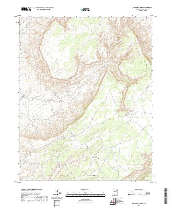 US Topo 7.5-minute map for Beeshsikad Spring AZ