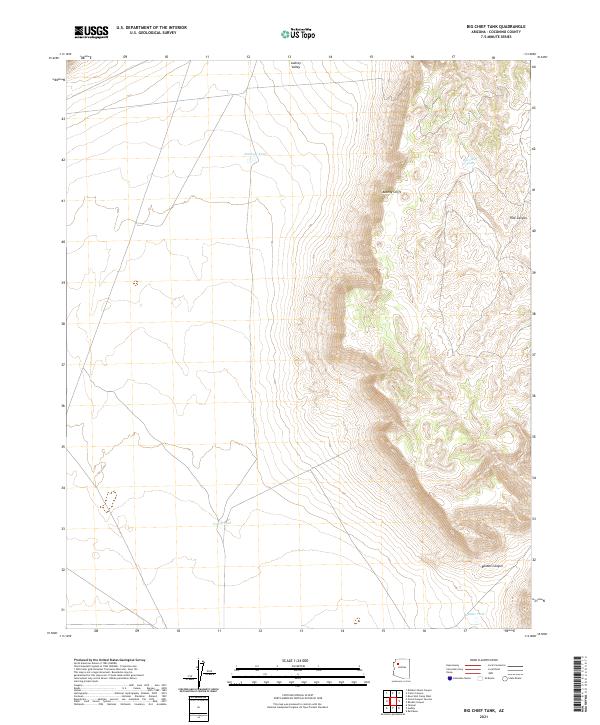 US Topo 7.5-minute map for Big Chief Tank AZ