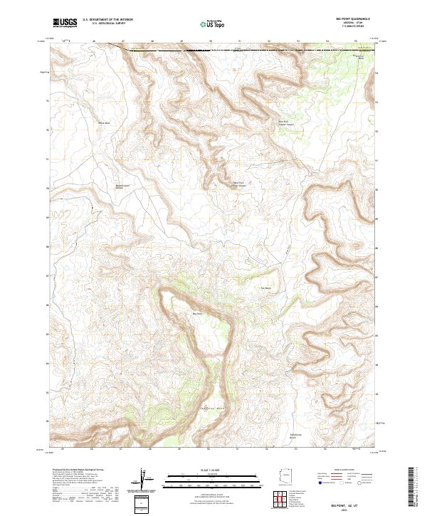 US Topo 7.5-minute map for Big Point AZUT