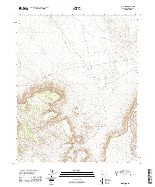 US Topo 7.5-minute map for Black Tank AZ