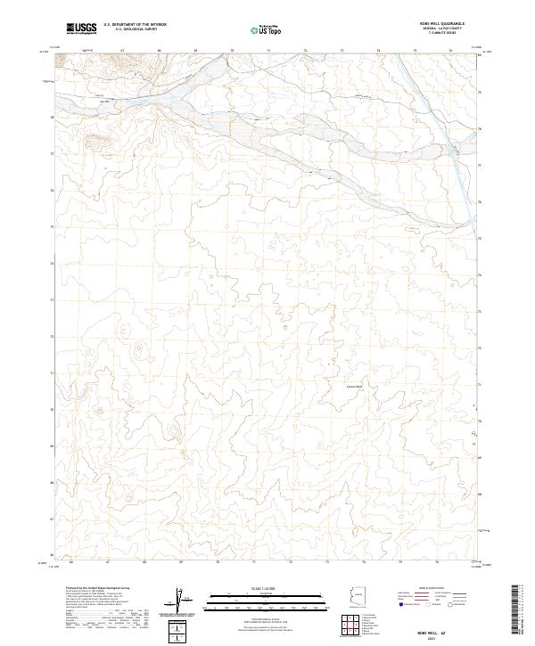 US Topo 7.5-minute map for Bobs Well AZ