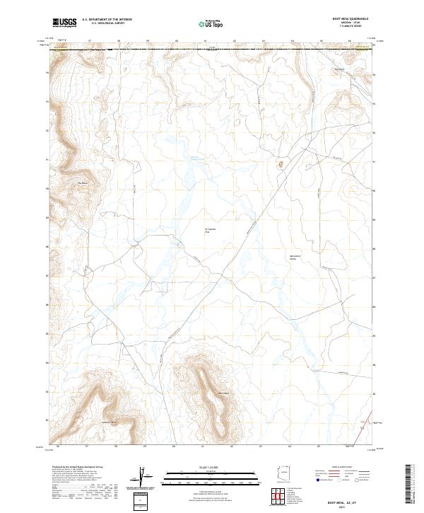 US Topo 7.5-minute map for Boot Mesa AZUT