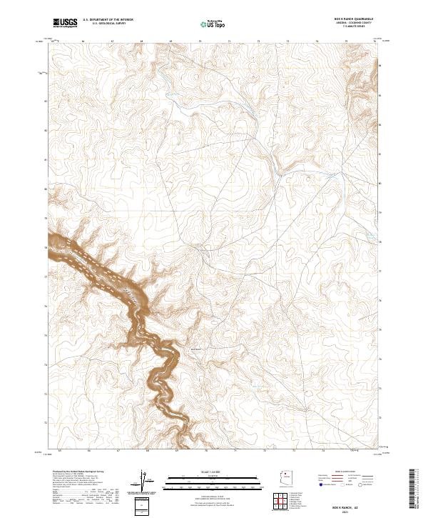 US Topo 7.5-minute map for Box K Ranch AZ