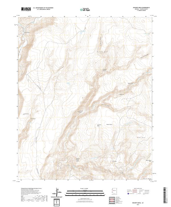 US Topo 7.5-minute map for Bozarth Mesa AZ