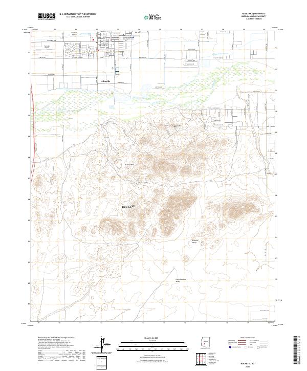 US Topo 7.5-minute map for Buckeye AZ