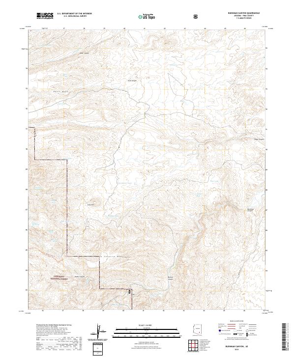 US Topo 7.5-minute map for Buehman Canyon AZ