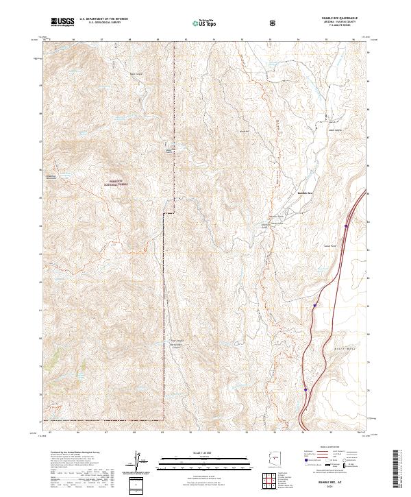 US Topo 7.5-minute map for Bumble Bee AZ