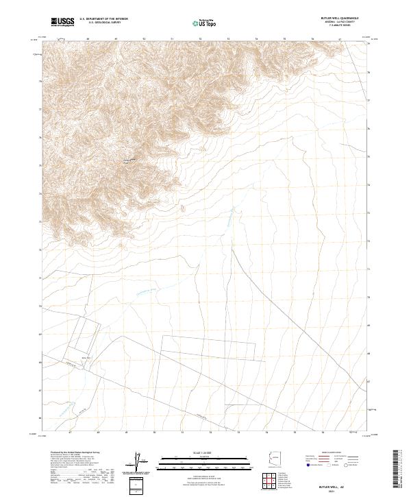 US Topo 7.5-minute map for Butler Well AZ