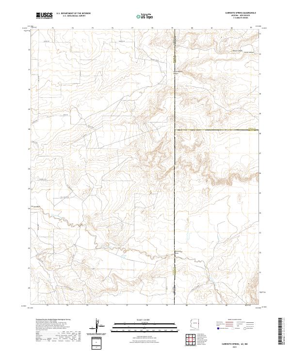 US Topo 7.5-minute map for Carrisito Spring AZNM