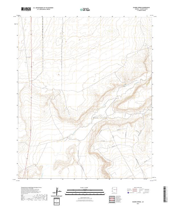 US Topo 7.5-minute map for Ceadro Spring AZ