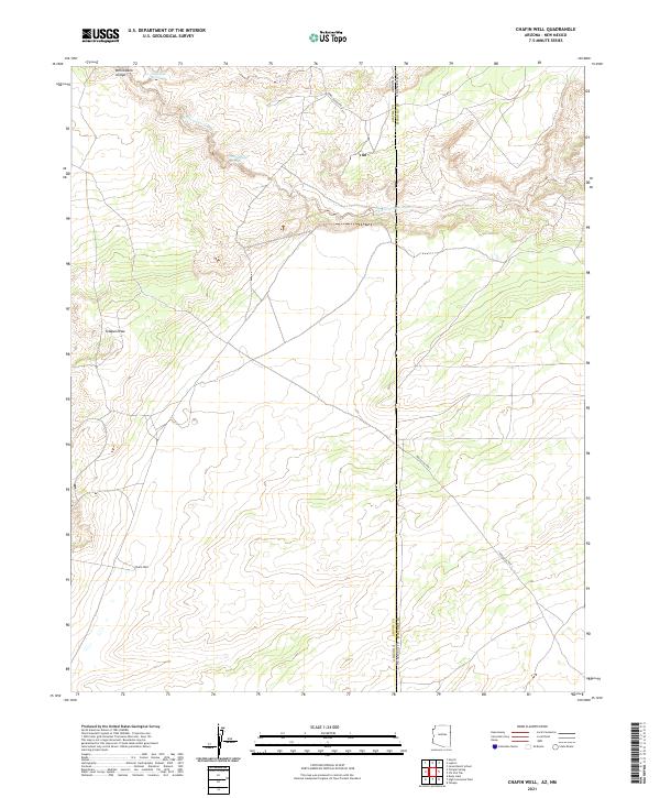 US Topo 7.5-minute map for Chafin Well AZNM