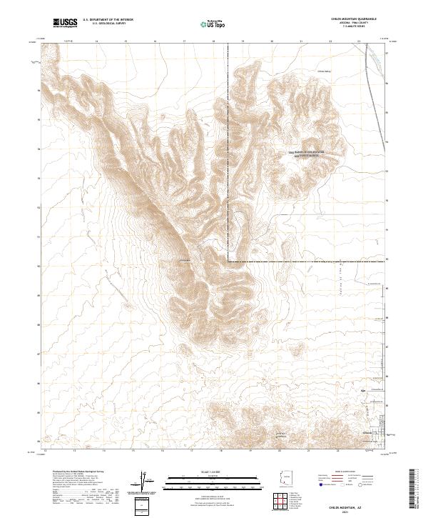 US Topo 7.5-minute map for Childs Mountain AZ