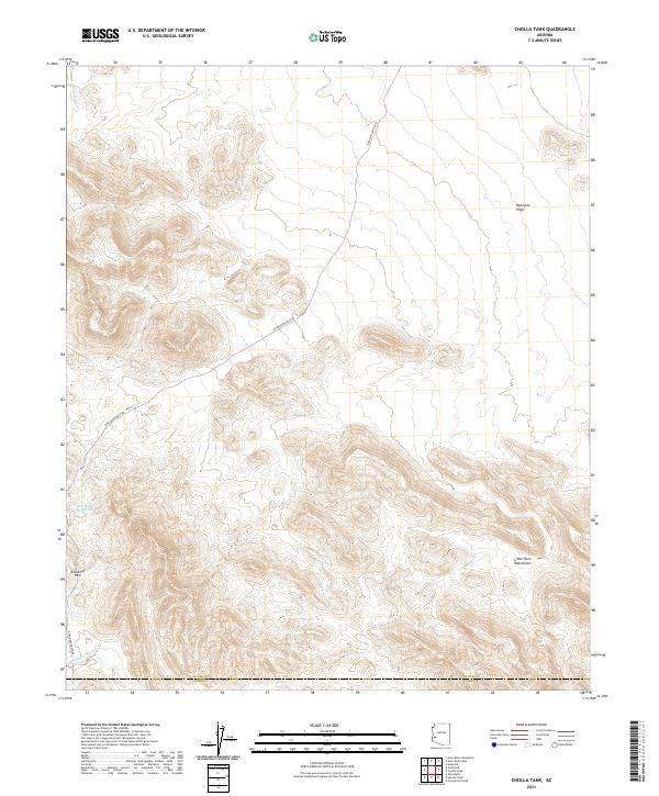 US Topo 7.5-minute map for Cholla Tank AZ