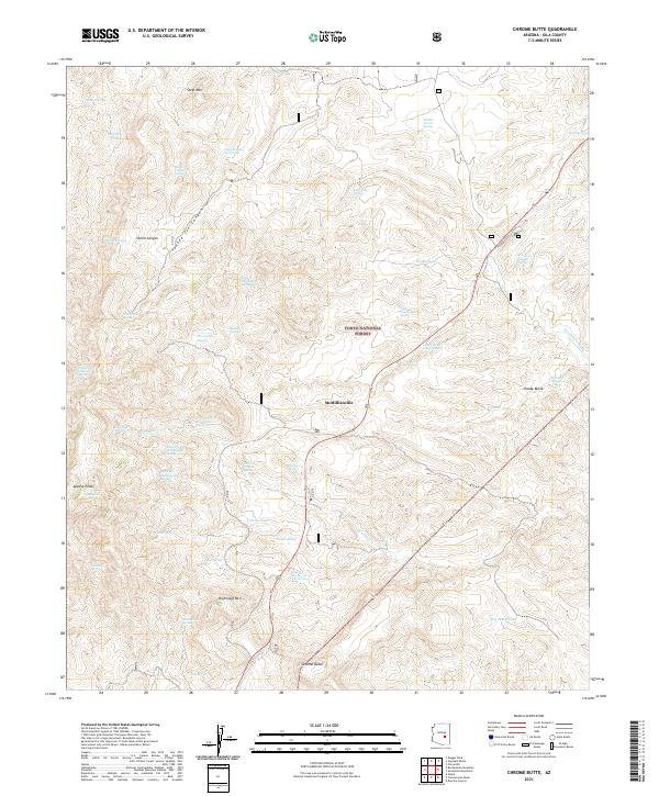 US Topo 7.5-minute map for Chrome Butte AZ