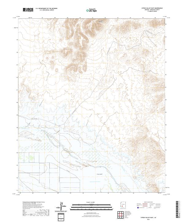 US Topo 7.5-minute map for Citrus Valley East AZ