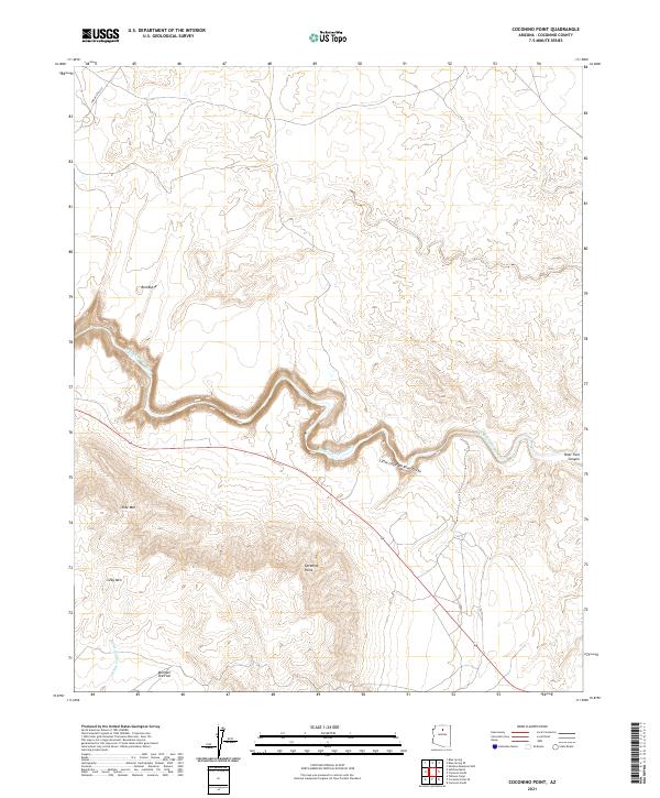 US Topo 7.5-minute map for Coconino Point AZ