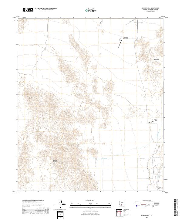 US Topo 7.5-minute map for Conley Well AZ