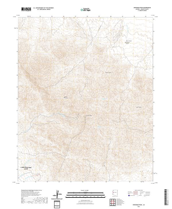 US Topo 7.5-minute map for Crossman Peak AZ