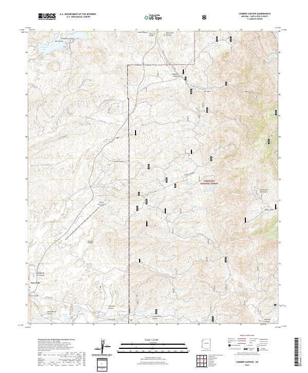 US Topo 7.5-minute map for Cumero Canyon AZ