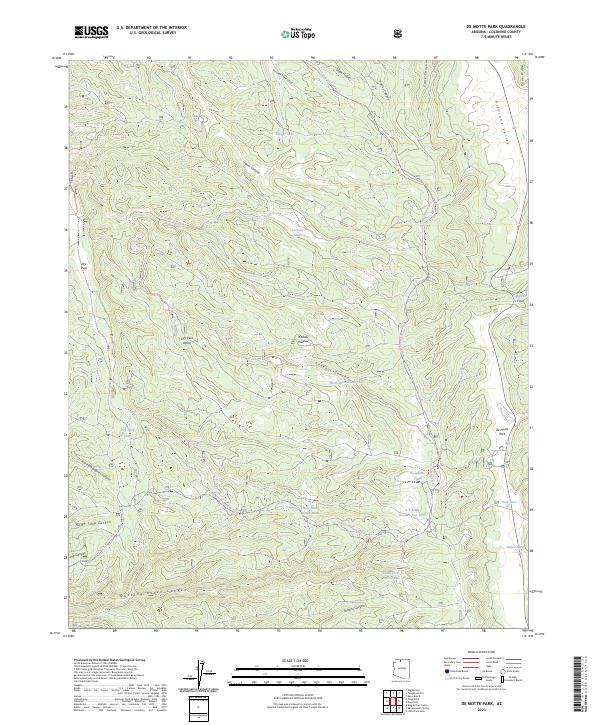 US Topo 7.5-minute map for De Motte Park AZ