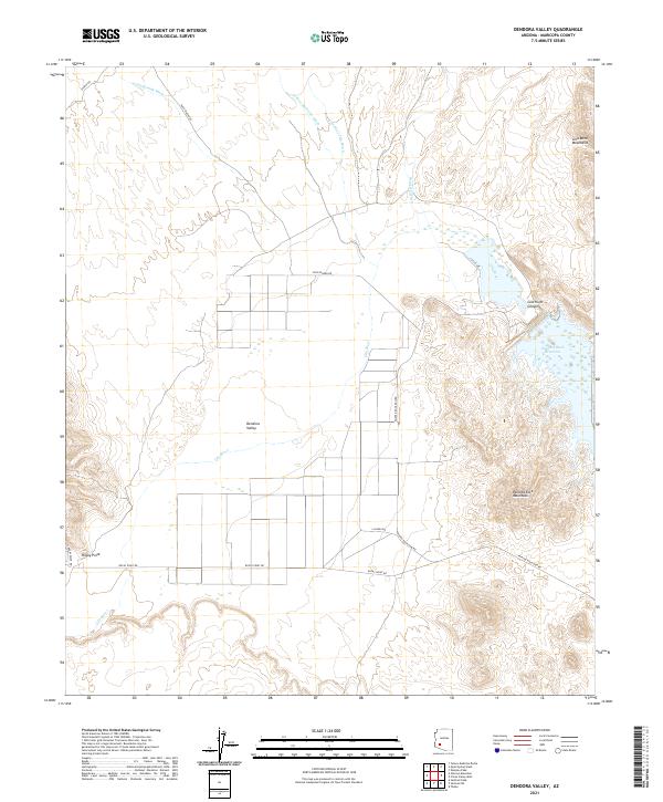 US Topo 7.5-minute map for Dendora Valley AZ