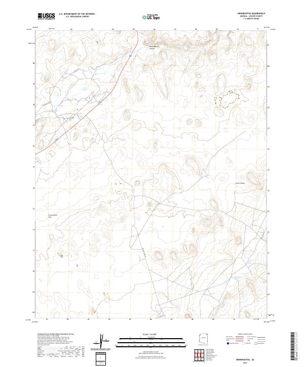 US Topo 7.5-minute map for Dennehotso AZ