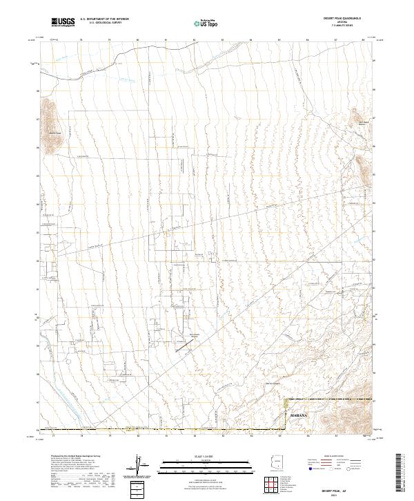 US Topo 7.5-minute map for Desert Peak AZ