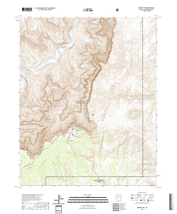 US Topo 7.5-minute map for Desert View AZ