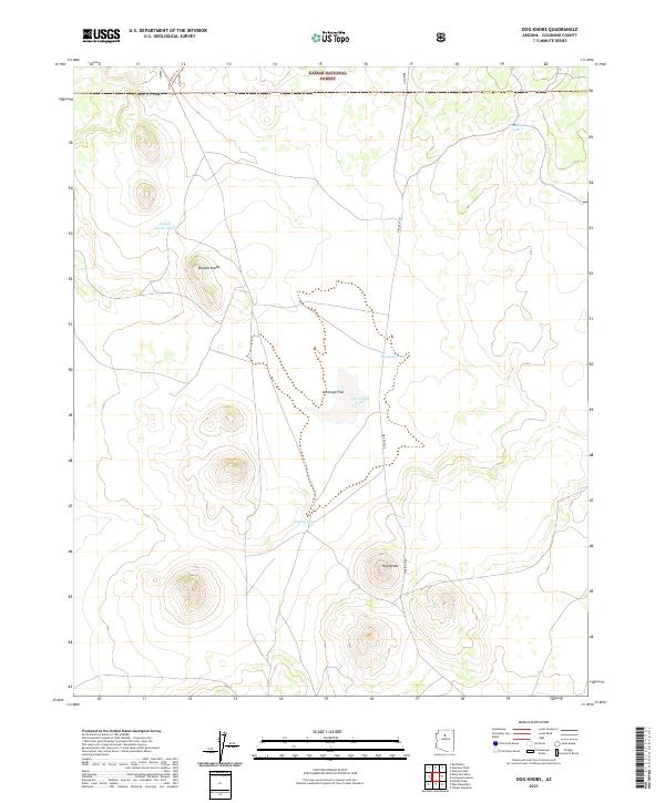 US Topo 7.5-minute map for Dog Knobs AZ