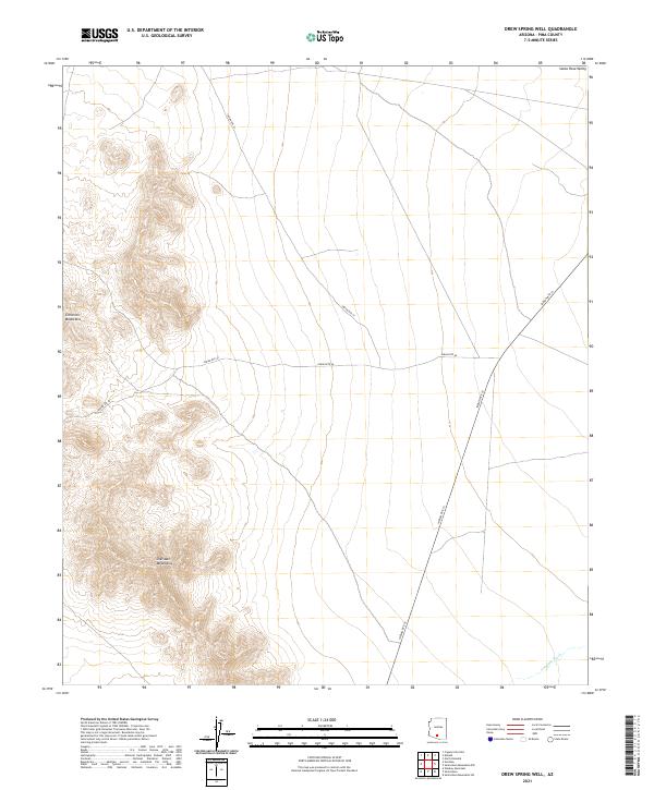 US Topo 7.5-minute map for Drew Spring Well AZ