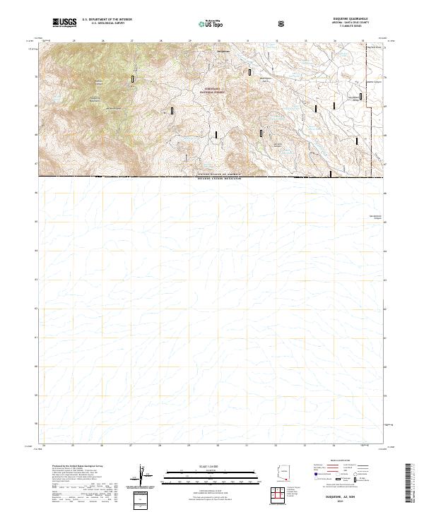 US Topo 7.5-minute map for Duquesne AZSON