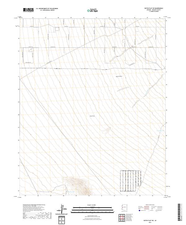 US Topo 7.5-minute map for Dutch Flat SW AZ