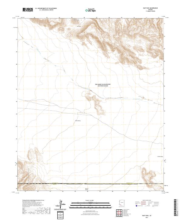 US Topo 7.5-minute map for East Pass AZ