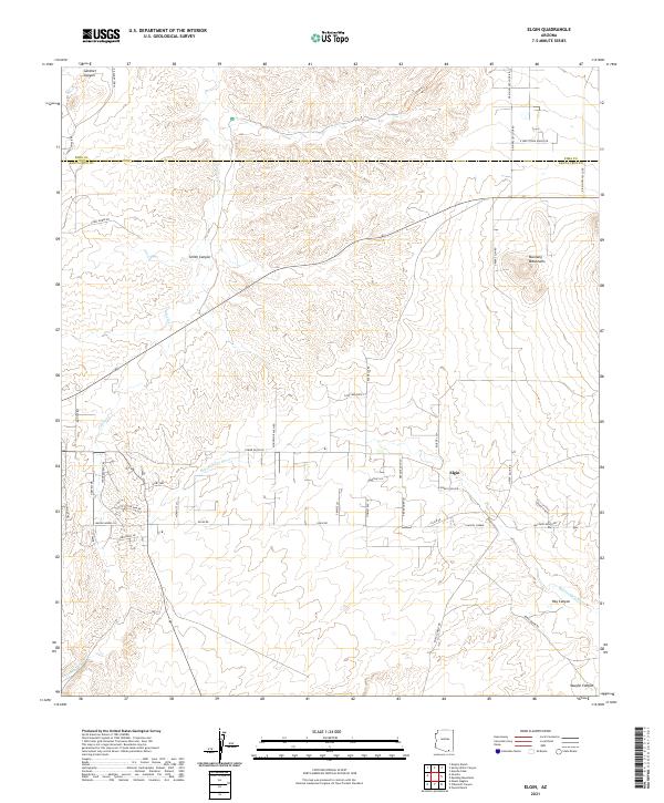 US Topo 7.5-minute map for Elgin AZ