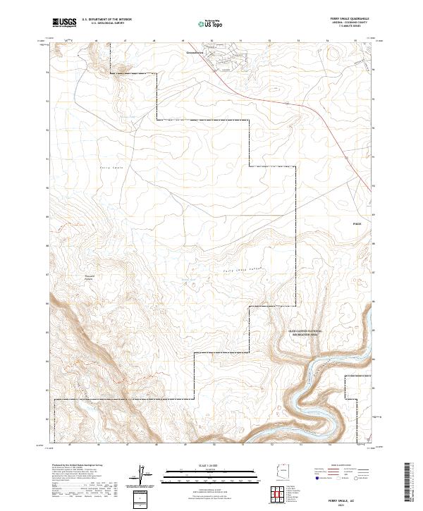 US Topo 7.5-minute map for Ferry Swale AZ