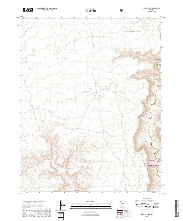 US Topo 7.5-minute map for Findlay Tank AZ