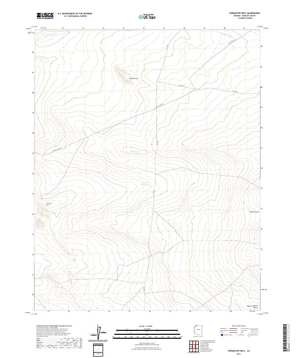 US Topo 7.5-minute map for Formaster Well AZ