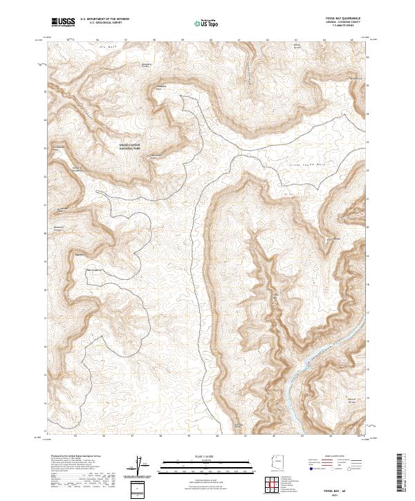 US Topo 7.5-minute map for Fossil Bay AZ