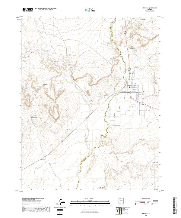 US Topo 7.5-minute map for Fredonia AZ