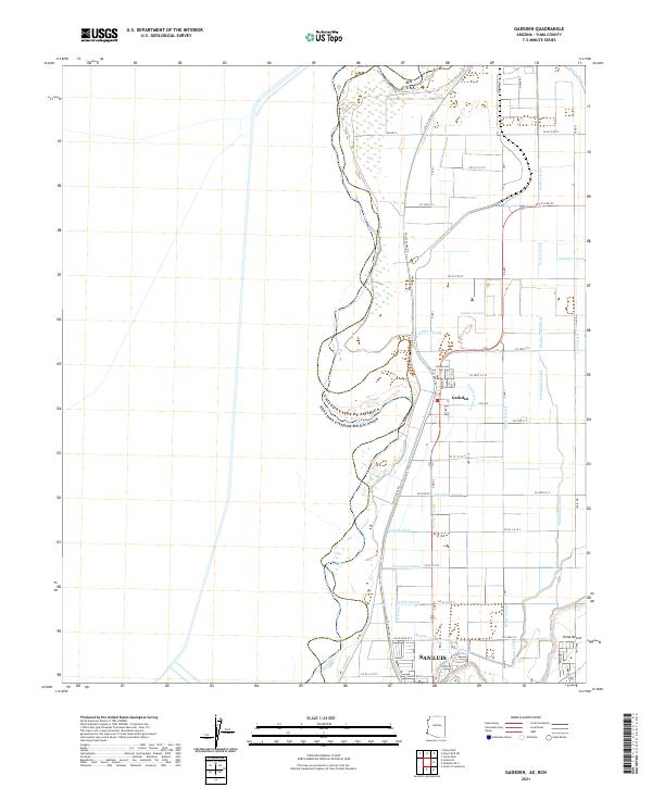 USGS US Topo 7.5-minute map for Gadsden AZBCN 2021