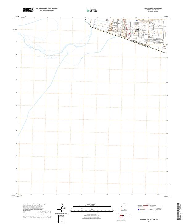 USGS US Topo 7.5-minute map for Gadsden OE S AZSONBCN 2021