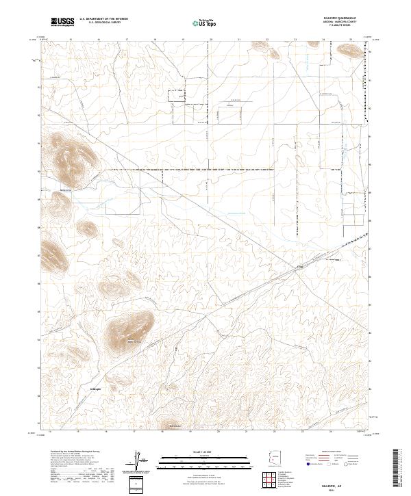 US Topo 7.5-minute map for Gillespie AZ