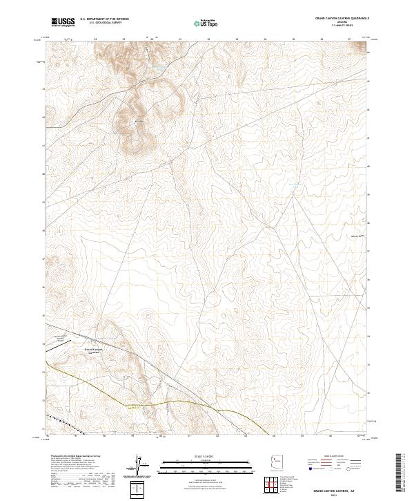 US Topo 7.5-minute map for Grand Canyon Caverns AZ