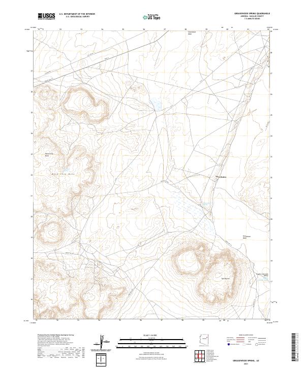 US Topo 7.5-minute map for Greasewood Spring AZ