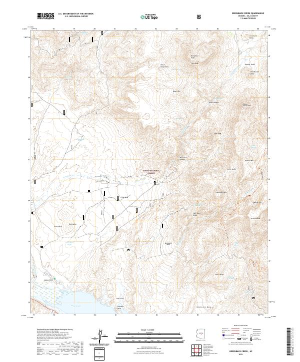 US Topo 7.5-minute map for Greenback Creek AZ