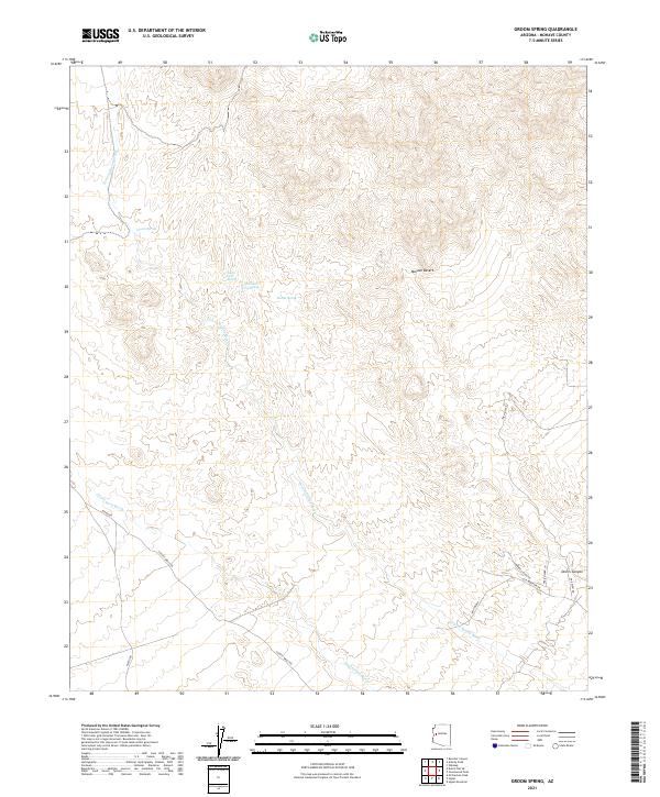 US Topo 7.5-minute map for Groom Spring AZ