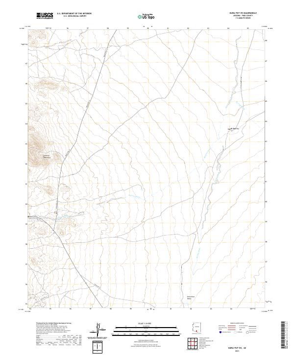 US Topo 7.5-minute map for Gurli Put Vo AZ