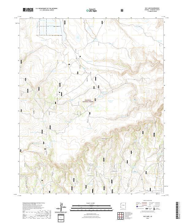 US Topo 7.5-minute map for Hay Lake AZ – American Map Store