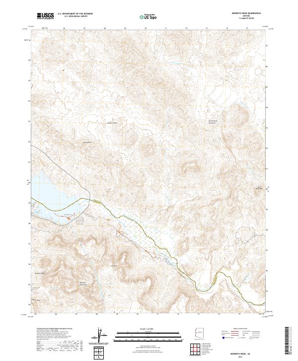 US Topo 7.5-minute map for Monkeys Head AZ